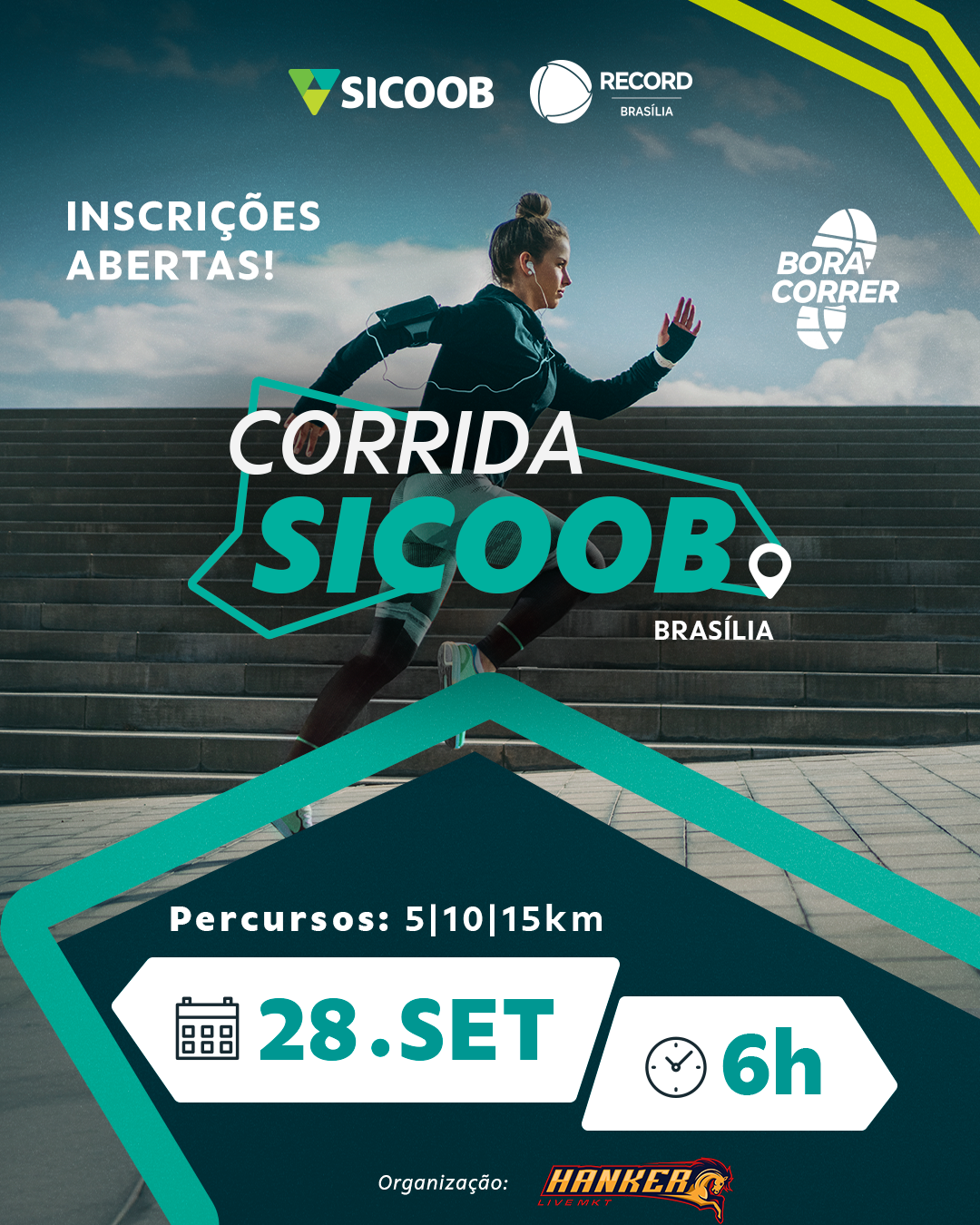 Corrida Sicoob Brasília movimenta a capital com esporte, cooperação e inclusão