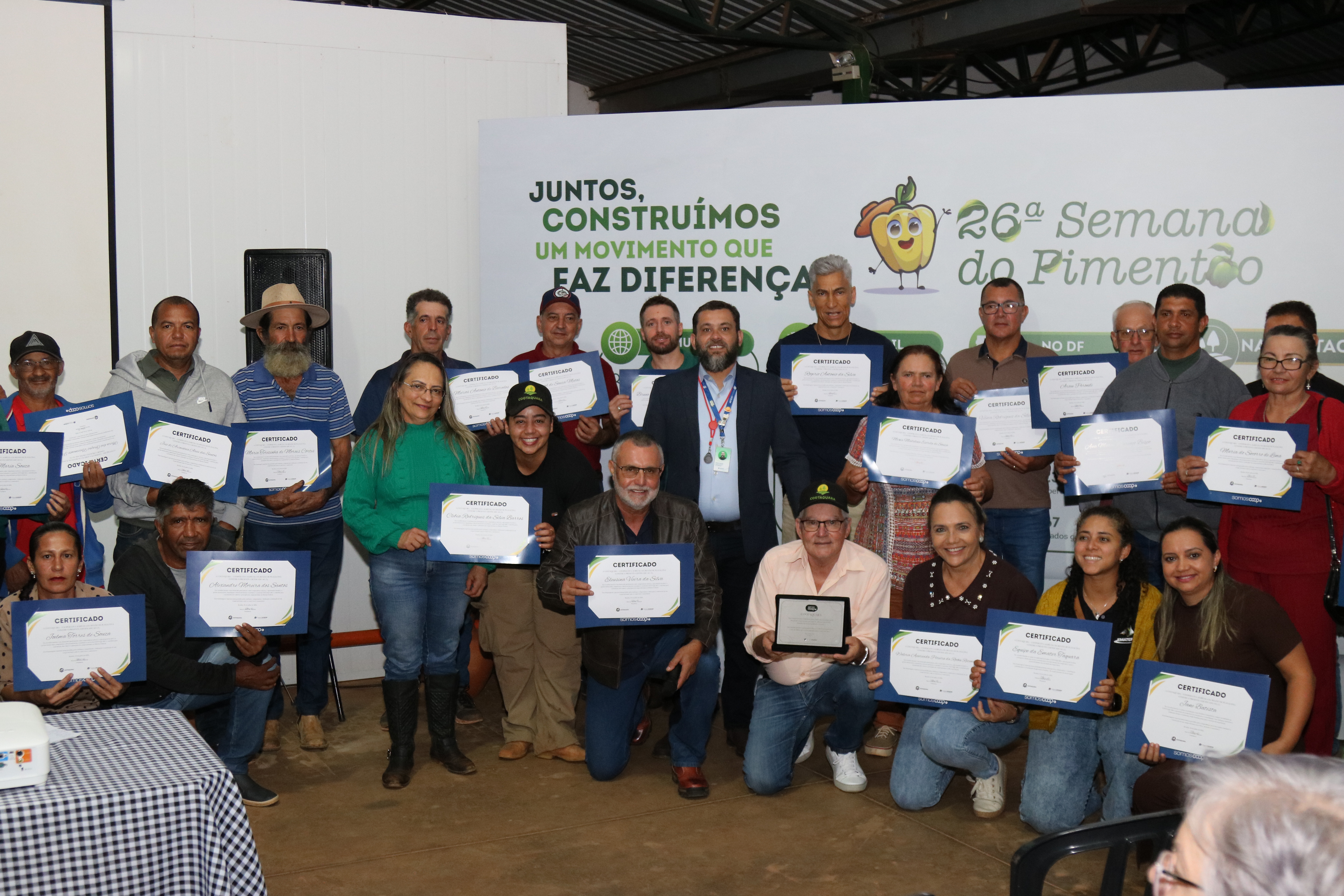 Sistema OCB/DF prestigia entrega de Certificados de Cooperado Ativo durante a 26ª Semana do Pimentão