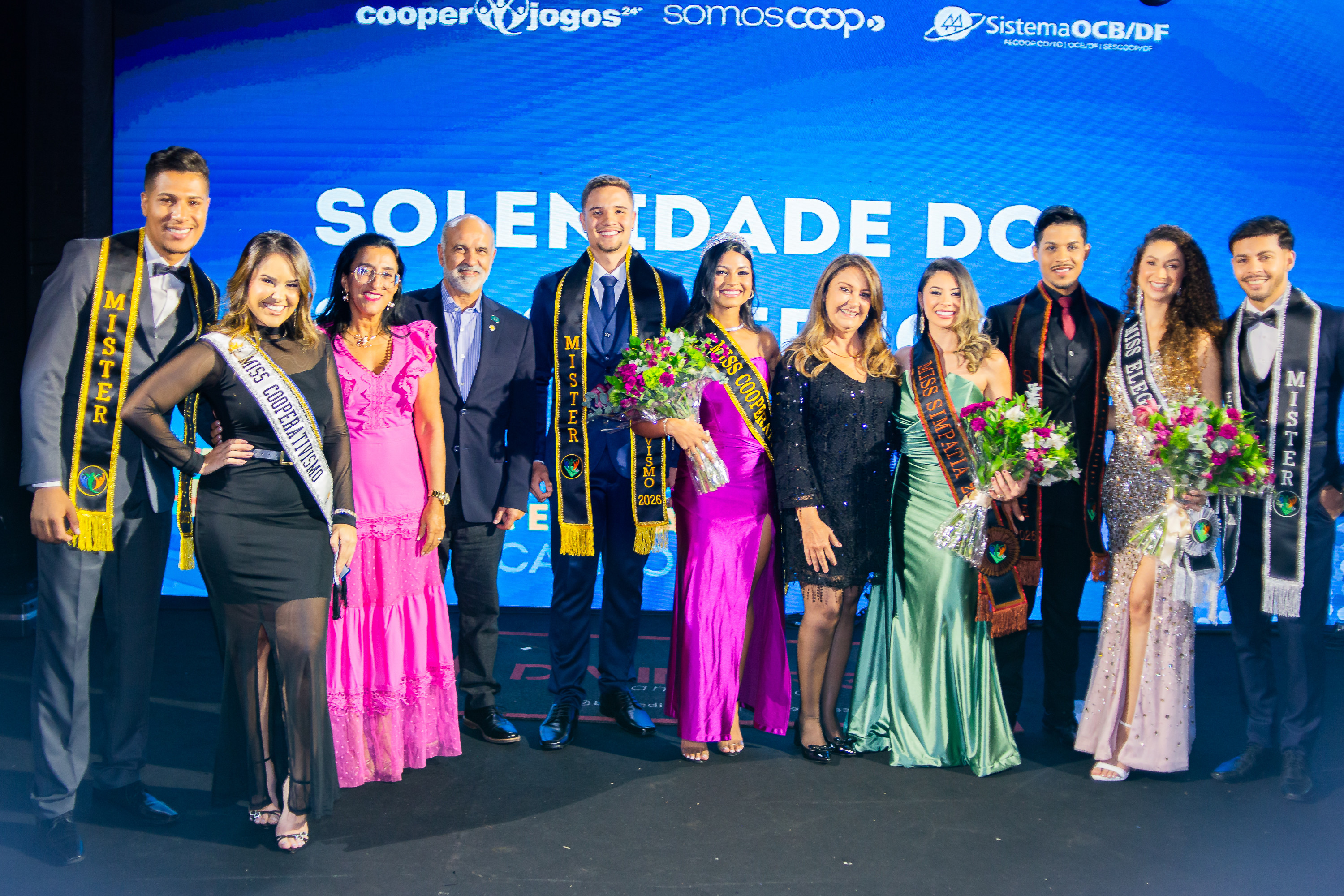 Solenidade de encerramento do 24º Cooperjogos consagra Miss e Mister Cooperativismo 2026